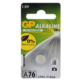 Powercell - GP 1.5V 110mAh Alkaline Card of 1 - LR44 | GP76A-C1