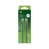 Powercell - GP USB-C to USB-C charge sync cable - Green | GPACECC1B000