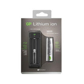 Powercell - GP 5V Single Slot Li-Ion Charger inc 1 x GP18650 suits sizes 10440-26650 | GPL111