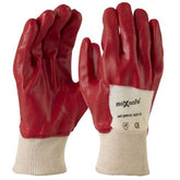Maxisafe - Maxisafe Red Pvc 3/4 Dipped, Knitted Wrist | GPR123