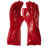 Maxisafe - Maxisafe Red Pvc Gauntlet - 35Cm | GPR194