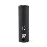 Action 10mm 1/4" Drive 6-point Metric Deep Magnetic Slide Impact Socket