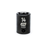 Action 14mm 3/8" Drive 6-point Metric Standard Magnetic Impact Socket