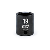 Action 19mm 3/8" Drive 6-point Metric Deep Magnetic Slide Impact Socket