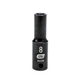 Action 8mm 3/8" Drive 6-point Metric Deep Magnetic Slide Impact Socket