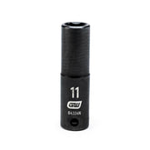Action 11mm 3/8" Drive 6-point Metric Deep Magnetic Slide Impact Socket