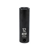 Action - 12mm 3/8" Drive 6-point Metric Deep Magnetic Slide Impact Socket | 6051R012