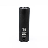 Action 13mm 3/8" Drive 6-point Metric Deep Thin Wall Impact Socket