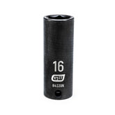 Action 16mm 3/8" Drive 6-point Metric Deep Thin Wall Impact Socket