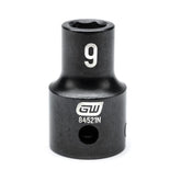 Action 9mm 1/2" Drive 6-point Metric Standard Magnetic Impact Socket