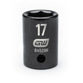 Action 17mm 1/2" Drive 6-point Metric Standard Magnetic Impact Socket