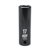Action 27.5mm 1/2" Drive Deep Thin Wall Impact Removal Socket - Wheel Lug Nut