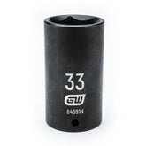 Action 33mm 3/4" Drive 6-point Metric Deep Thin Wall Impact Socket