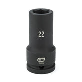 Action 30mm 3/4" Drive 6-point Metric Deep Thin Wall Impact Socket