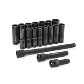 Action - 18 Piece 3/4" Drive 12-point Metric Deep Impact Socket | 16 | NEW ACTION SET 16
