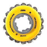 Alpha Cup Brush X-Lock 75mm Stainless Steel Wire | 0.50mm Knotted