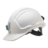 Tuffgard Vented Hard Hat with Sliplock Harness and Metal Lamp Bracket  | HTG57ML-WH