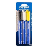 Kincrome - Paint Marker Bullet Tip 3 Piece Assorted Colours | K11833