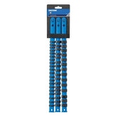 KINCROME Socket Clip Rail Set 3 Piece 1/4, 3/8 & 1/2" Drive | K2072