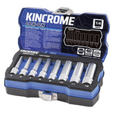 KINCROME LOK-ON Socket Set 8 Piece 1/4" Drive - Metric | K27050