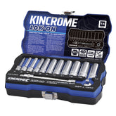 Kincrome LOK-ON Socket & Extension Set 13 Piece 1/4" Drive - Metric | K27053