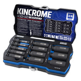 Kincrome LOK-ON Deep Impact Socket Set 12 Piece 3/8" Drive - Imperial | K27079