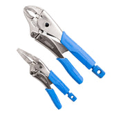 Kincrome - 2 Piece Soft Grip Curved Jaw Long Nose Locking Plier Set | K40077