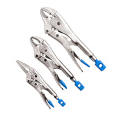 Kincrome - 3 Piece Curved Jaw & Long Nose Locking Plier Set | K40078
