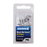 Kincrome Rivet Nut Insert M6 (Aluminium) - 20 Pack | K4906