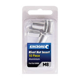 Kincrome Rivet Nut Insert M8 (Aluminium) - 10 Pack | K4908