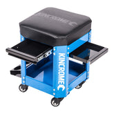 Kincrome Workshop Creeper Seat 2 Drawer Electric Blue | K8114