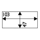 Weldtronic - Lens Inner 103x47 Pk.5 (UMIP) | CL10347-5