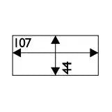 Weldtronic - Lens Inner 107x44 Pk.5 (231410P) | CL10744-5