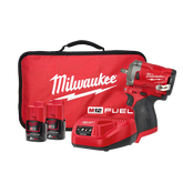 Milwaukee - M12 FUEL 3/8" Stubby Impact Wrench with Friction Ring Kit (2 x 2.0Ah) | M12FIW38-202B