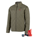 Milwaukee - M12 AXIS Heated Jacket Olive Green X - XXL | M12HJMOGX-0XXL