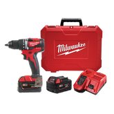 Milwaukee - M18 13mm Compact Brushless Drill/Driver Kit (2 x 3.0Ah) | M18CBLDD-302C