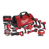 Milwaukee - M18 FUEL 11 Piece Power Pack 11A3 (M18FPD30, M18FID30, M18FCS66-0, M18FMTIW2F12-0, M18FAG125XPD-0, M18FH-0, M18FJS-0, M18CSX2-0, M18FMT-0, M18TLED-0, M18WDV-0) | M18FPP11A3503B