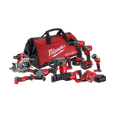 Milwaukee - M18 FUEL 8 Piece Power Pack 8A3 (M18FPD3, M18FID3, M18FAG125XPD, M18FH, M18CCS55, M18CSX2, M18TLED, M18FMT) | M18FPP8A3503B