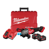 Milwaukee - M18 FUEL ONE-KEY 125 MM (5") High Speed Braking Angle Grinder with Deadman Paddle Switch Kit | M18FSAG125XPDB2602