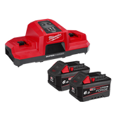 Milwaukee - M18 REDLITHIUM FORGE 6.0Ah Super Charger Starter Pack | M18FSPD602B