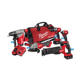 Milwaukee - M18 FUEL ONE-KEY 5 Piece Power Pack 5B2 (M18ONEPD2, M18ONEID2, M18ONEFAG125XPDB-0, M18ONESX2-0, M18FHP-0) | M18ONEPP5B2503B