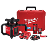 Milwaukee - M18 Dual Grade Rotary Laser 1,220m (4000') Red Kit (1 x 3.0Ah, Case) | M18RL1220-301C