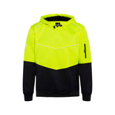 Mack - Hoodie MKALH0002 Hi Vis Fleece Mens Yellow/Navy Size Small | MKALH0002YNC00S