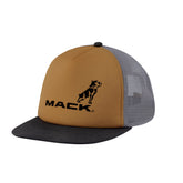 Mack - Firm Flat Brim Foam Tri Colour Trucker Tan/Steel/Black One Size Fits | MKFBF2402T30000