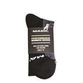 Mack - Bamboo Sock MKPERSOCK Performance Unisex Black Size 6 - 10 | MKPERSOCKBB0610