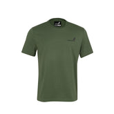 Mack - Classic Cotton Crew Neck Short Sleeve T-Shirt Military Green Size 4XL | MKSSTE001MIR4XL