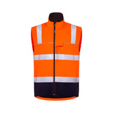 Mack - Xenon 2Tone Hi Vis Taped Recyled Softshell Jacket Orange/Navy Size 5XL | MKXEJ0002ONR5XL
