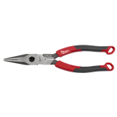 Milwaukee - USA Made Comfort Grip 8" Long Nose Pliers | MT555