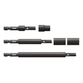 Alpha-Thundermax Cleanable Nutsetter Kit 1/4In, 5/16In & 3/8In - 6 Pieces.