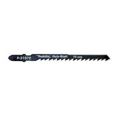 Makita - Jig Saw Blade 75mm x 6TPI Bayonet TYPE-5pk HCS/CV 6.35TPI / Fast Fine Scroll Cut / Wood 5 - 65mm | P-31572
